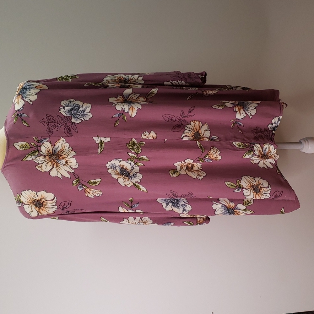 Floral kimono style cardigan one size B8 - Picture 3 of 7